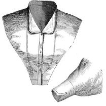 1870 Collar with Rounded Revers & Sleeve Pattern