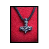 Thor's Hammer or Mjolnir - Norse Amulet - Solid Pewter