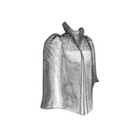 1891 Ribbed Cloth Cape Pattern