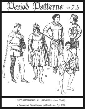 1340-1420 Men's Cotehardies and Sideless Surcoats Pattern