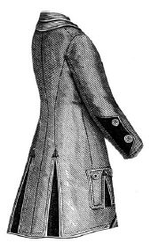 1878 Walking Coat for Girl 11-13 Years Pattern