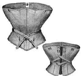 1868 Corset of English Leather with Strap for Fastening Pattern