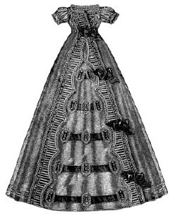 1868 Infant's Swiss Muslin Robe Pattern