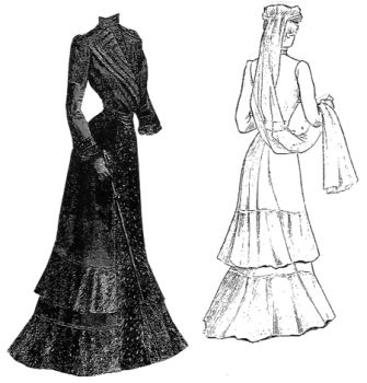 1901 Mourning Dress Pattern