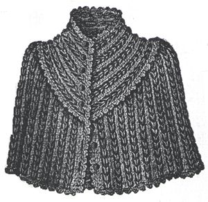 1889 Crochet Cape Pattern/Instructions