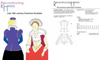 Elizabethan Feminine Doublet Pattern