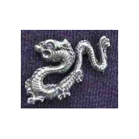 Tibetan Dragon Pin - Pewter
