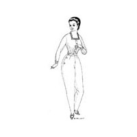 1880s-1890s Riding Habit Trousers Pattern