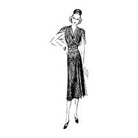 1942-43 Ladies' and Misses' Dress with Shrug