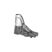1877 Trained Petticoat