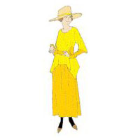 1922 Slip-on Blouse with Skirt Pattern