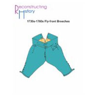 1730s-1760s Fly-front Breeches Pattern