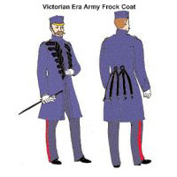 Victorian Men's British Army Frock Coat Pattern