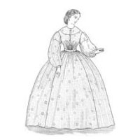 1863 Sheer Dress Pattern