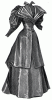 1894 Coat Costume of Covert Suiting Pattern by Ageless Patterns