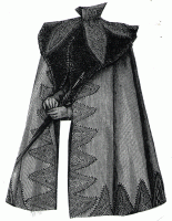 1894 Long Cape with Fur Collarette Pattern by Ageless Patterns