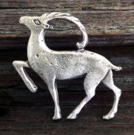 Nordic Deer Pin - Pewter